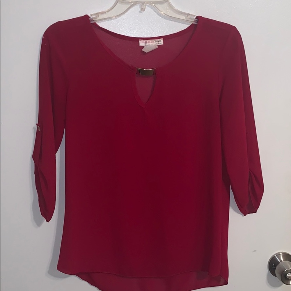 Maroon Blouse